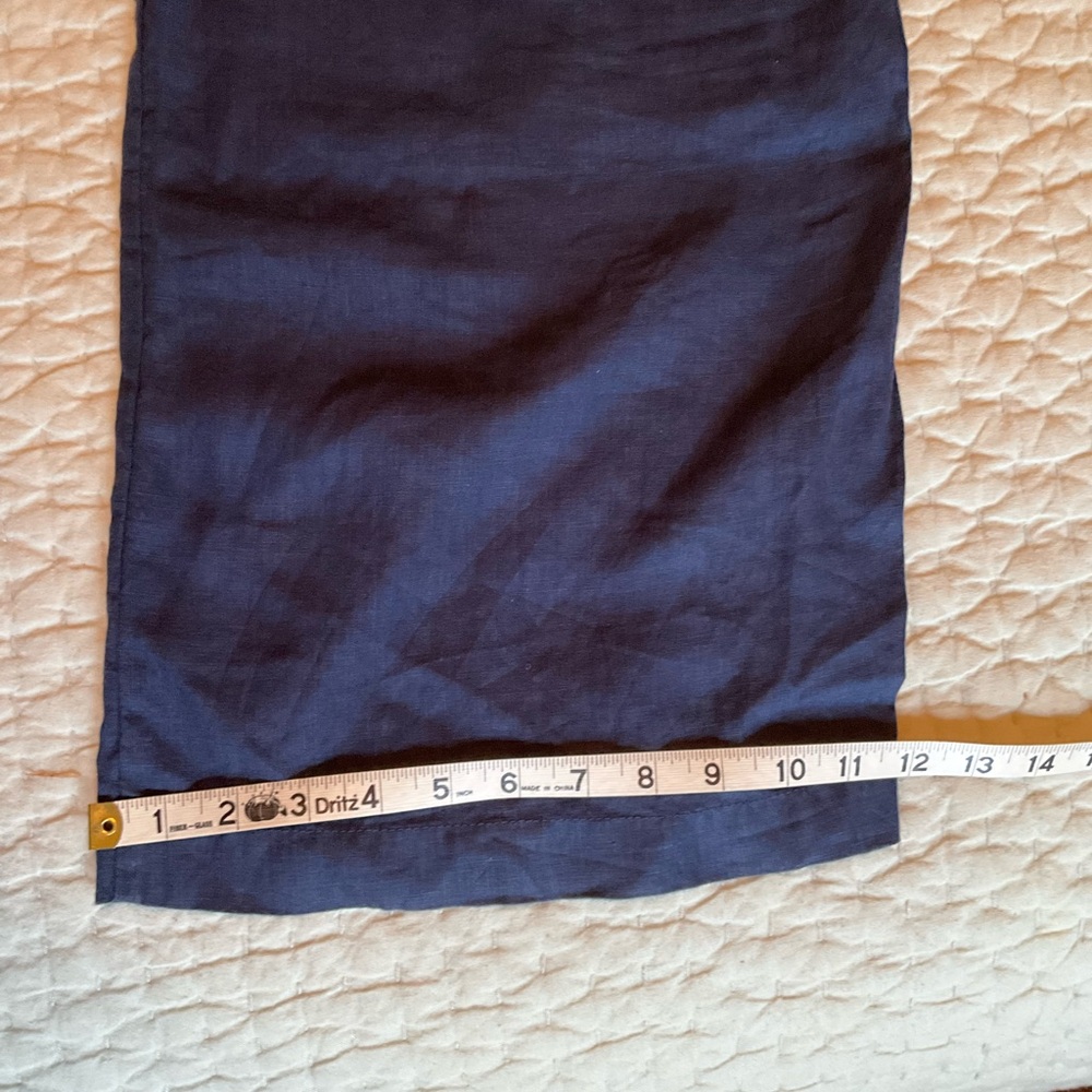 Michael Stars Blue Linen Pants Large - Picture 7 of 8